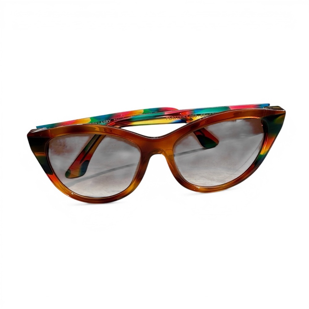 Thierry Lasry • Flattery Sunglasses Cat Eye Rainbow France 55mm Multicolor